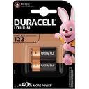 Duracell Baterija DURACELL foto 123 Ultra M3 B2, 3 V, CR123A, Ličio, 2 vnt, juoda, oranžinė
