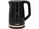Elektriskā tējkanna 1,7L, ar temperatūras kontroli, melna, LUND, 68218, 4 temperatūras iestatījumi, digitālais displejs