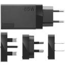 Lenovo Reisijate adapter USB-C AC 40AW0065WW, 65 W, AC 100-240 V, 5/9/15/20 V, 4 pistikut, kompaktne disain