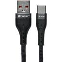 Tracer USB kabelis TRAKBK47486, 1m, USB A, USB Type-C, 48W, 2.4A, 480Mbit/s, melns