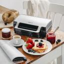 Adler V&otilde;ileiva r&ouml;ster AD 3073, 1000 W, 2 plaati, roostevaba teras/must, vertikaalne ladustamine, libisemiskindlad jalad