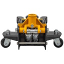 Zema profila hidrauliskais domkrats JCB TH33013 3 t 75–505 mm, divu virzuļu, gumijas palikni, drošības vārsts