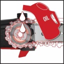 Bezvadu stieņa zāģis GE-LC 18 Li T-Solo, EINHELL 3410810, 90&deg; rotējo&scaron;a galva, teleskopiskais rokturis (880-1820 mm), OREGON asmens un ķēde