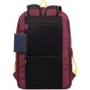 Rivacase Kuprinė 5421BURGUNDYRED, 14L, 13.3", 450g, atspari vandeniui, 2 priekinės ki&scaron;enės, 2 &scaron;oninės ki&scaron;enės