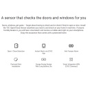 Ezviz T2C CS-T2C Viedā Mājas Durvju un Logu Atvēršanas Sensors A3 Vadības Blokam Balts