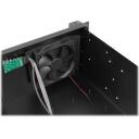Lanberg Rackmount serverikorpus ATX 350/10 19" 4U SC01-3504-10B, 350mm, 430mm, 177mm, 2x USB 2.0, 2 sisemist sahtlit