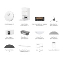 Dreame D20 Plus Robotas dulkių siurblys su &scaron;lapiu ir sausu valymu bei automatiniu dulkių i&scaron;tu&scaron;tinimu 13000 Pa 5200 mAh su dulkių surinkimo stotele baltas RLD35GD