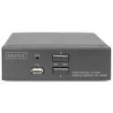 Digitus KVM l&uuml;liti DS-12870, 3840 x 2160, 2xUSB, 3.5mm heli sisenemine/v&auml;ljumine, metallkorpus