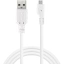 Sandberg USB kabelis 440-33, 1m, USB 2.0 A male, Micro USB B male, balta krās.