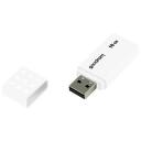 Goodram Pendrive UME2 16GB USB 2.0 UME2-0160W0R11, 16 GB, USB 2.0, 20 MB/s, 5 MB/s, balta, plastmasas korpuss