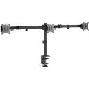 Gembird LCD monitors stiprinājuma roka MA-D3-01, 17-27'', VESA 75x75-100x100 mm, 2 displeji, melna