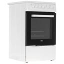 Beko Keraminė viryklė FSS57000GW, 4 degikliai, 60l, 7700w, A, lengva valyti, grilis, kepimo skarda, saugojimas