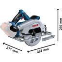 Bosch Juhtmeta Ringsaag GKS 18V-68 BO 06016C9000, 18 V, 70 mm, 190 mm, 0 akut, pappkast