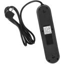 Maclean pagarinātājs MCE394 B, 2500W, 1.5m, 3x F, 3x USB A, melns, apgaismojums, slēdzis