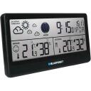 Blaupunkt Meteoroloģiskā stacija WS20BK, LCD, 3xAA baterijas, 2xAA ārējais sensors, melna, 230g