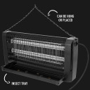 Vabzdžių gaudyklė UVA lempa, SOENS, 730213, 20W, juoda