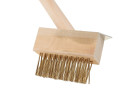 Birste ar skrāpi bruģim, koka rokturis, 85 mm, K00036, Keltin