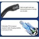 EV Charge Premium EU CE универсальный зарядный кабель 11 кВт, 16A, Type 2 – Type 2, длина 7.5 м, чёрный