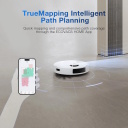 Robot vacuum and mop for dry and wet cleaning with 8000 Pa suction power 5200 mAh Li-ion battery and 0.4 L dust container white-blue Ecovacs DEEBOT N20 PLUS