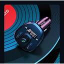Usams FM siųstuvas C21 USA000754, 87,5-108MHz, Bluetooth 5.0, 2xUSB 3,4A, MP3 palaikymas, 3,5mm garso jungtis