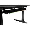 Genesis Spēļu galds Holm 120 Modular NDS-2248, 70-90cm, 120cm, 75cm, MDF, regulējams augstums, kabelis, apgaismojums