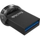 Sandisk Ultra Fit USB флеш-накопитель SDCZ430-256G-G46, 256 ГБ, 130 МБ/с, USB 3.2 Gen 1, черный, RescuePRO Deluxe