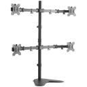 Logilink Četru monitoru galda stiprinājums BP0046, 13-32", 8 kg, VESA 75x75, 100x100, melns