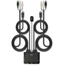 Lindy KVM l&uuml;liti 42344, 2 porti, DisplayPort 1.2, USB 2.0, helikaabel, 4K 60Hz