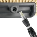 Mazgāšanas birste ar vārstu SOFT, BRADAS, ESS1944-25, teleskopiskais alumīnija kāts 150-250cm, 10" platums, iekļauta squeegee un ūdens plūsmas slēdzis.