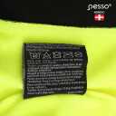 Куртка высокой видимости с капюшоном, Pesso, JERSEY_HV-M, черный/желтый, M, 5 см светоотражающие полосы