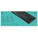 Logitech Klaviatuur K120 920-002479 USB, 1.5 m kaabel, QWERTY, must, t&auml;issuuruses, madala profiiliga, pritsmekindel kuni 60 ml