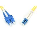 Digitus patch kabelis DK-2932-03, 3m, OS2, LC/SC, 9/125&micro;, pilns duplekss, booted, halogēnu brīvs, keramikas ferrule
