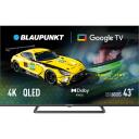 Blaupunkt QLED televizorius 43QBG6000S, 43", 3840 x 2160, HDR10, 2xUSB, 3xHDMI, Wi-Fi, Bluetooth, Google TV