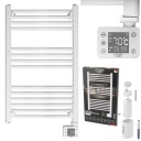 Electric bathroom radiator with LED display, 600 W power, and IP24 protection AD 7824 White Adler