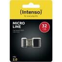 Intenso USB m&auml;lupulk 3500480 32 GB, USB 2.0, Lugemise kiirus 16,5 MB/s, Kirjutamise kiirus 6,5 MB/s, Must, Plastik