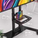 Onkron TV alus TS1551-B, 40-70 tolli, maksimaalne koormus 55.5 kg, VESA 100x100-600x400 mm, k&otilde;rguse reguleerimine 1200-1500 mm