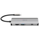 D-Link dokkimisjaam DUB-M810, 8-in-1, 4K HDMI, Gigabit Ethernet, USB 3.0, USB-C koos toite&uuml;lekandega, SD/microSD kaardilugeja