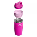 Termokrūze The Café-To-Go Travel Mug 0,35L Stanley® 2812080102 fuksija, nerūsējošais tērauds, 7,8x7,8x19cm, 290g