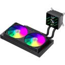 Gamemax protsessori vedelikjahutus GLACIER 240 LCD BK, 240mm, 85.82 cfm, TDP kuni 280W, ARGB ventilaator