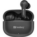 Sandberg Bezvadu austiņas 126-51, 40g, Melna, 104dB, 16&Omega;, Bluetooth, 20Hz-20KHz, Iebūvēts mikrofons, 20-24h atskaņo&scaron;anas laiks