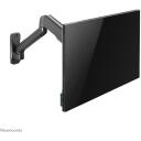 Neomounts sienas stiprinājums WL70-450BL11, 17-32 collas, 9 kg, VESA 75x75-100x100 mm, gāzes atsperes, 135&deg; slīpums, 360&deg; rotācija