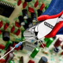 Precīzās elektriskās knaibles, KNIPEX, 64 32 120, 120 mm, cietā stieple Ø 0.5 mm, vidējā cietībā Ø 1.0 mm