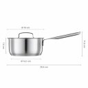 Nerūsējo&scaron;ā tērauda katls, FISKARS, 1064750, 14 cm, 1.5 l, ilgtspējīgs dizains