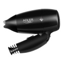 Matu fēns ar 1400 W jaudu un 2 temperatūras režīmiem melns AD2251 Adler