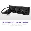 Nzxt nutikas pistik RL-KN360-B2, All-in-one vedelikjahutus, 120mm, 3 ventilaatorit, 73.47cfm, 30dB, FDB, TFT ekraan