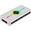 Gamemax V4.0 ARGB PWM HUB WT, 136g, 11.8cm, 5.5cm, 1.7cm, heleduse reguleerimise nupp, 4-pin PWM pistik