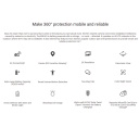 Ezviz EB8 4G CS-EB8-3MP-4GA Āra 3MP 2K Sfēriskā IP Pan & Tilt 360° Akumulatora Kamera MicroSD / Nakts Redzamība Balta