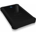 Raidsonic ICY BOX SDD cietā diska korpuss IB-233U3-B, SATA 6Gb/s, USB 3.0, 1x2.5" HDD/SSD, silikona aizsargapvalks
