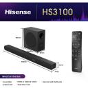 Hisense Garso sistema HS3100, 480 W, 3.1 kanalai, DTS Virtual:X, Dolby Digital, Bluetooth 5.3, AUX įėjimas