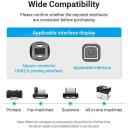 Vention USB 2.0 A Male к B Male кабель 2M COQBH, 2м, 0.48Gbit/s, прямой разъем, черный, PVC